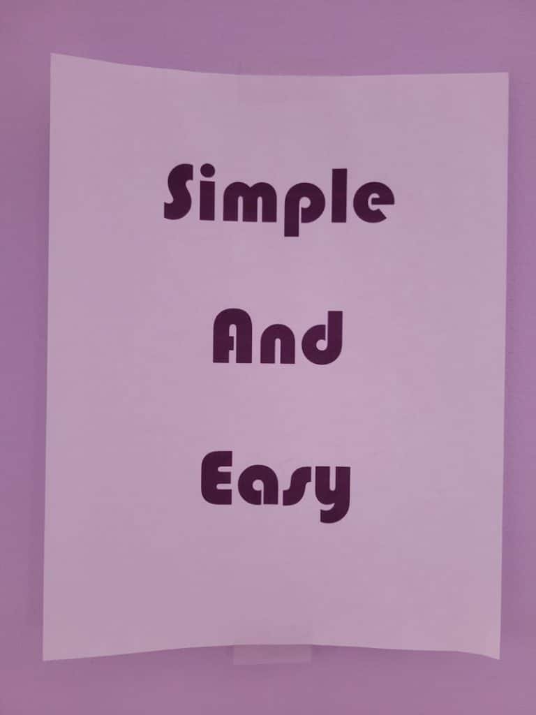 Simple and Easy Sign